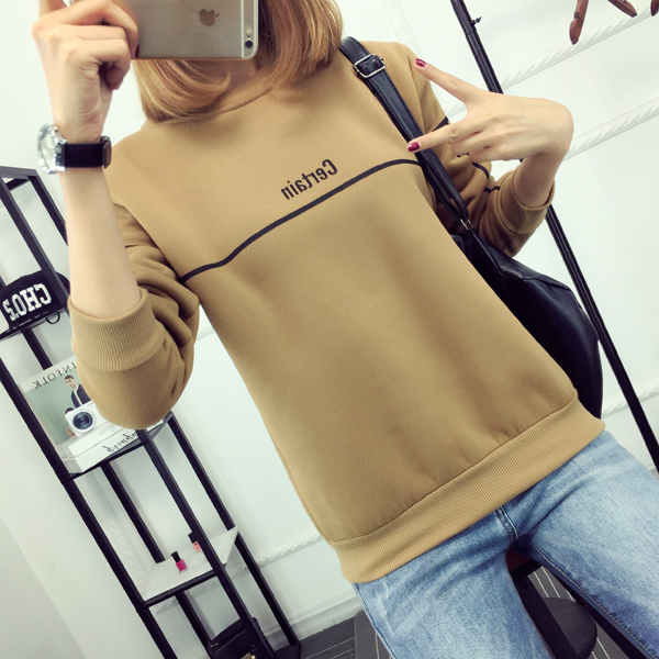 WT7358 Long Sleeves Top Khaki