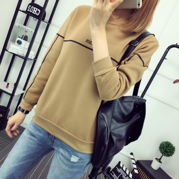 WT7358 Long Sleeves Top Khaki