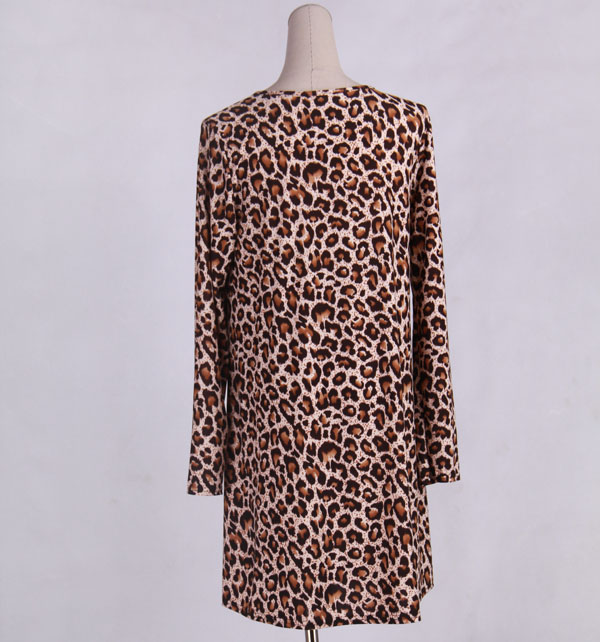 WD7360 Leopard Print Dress As Picture