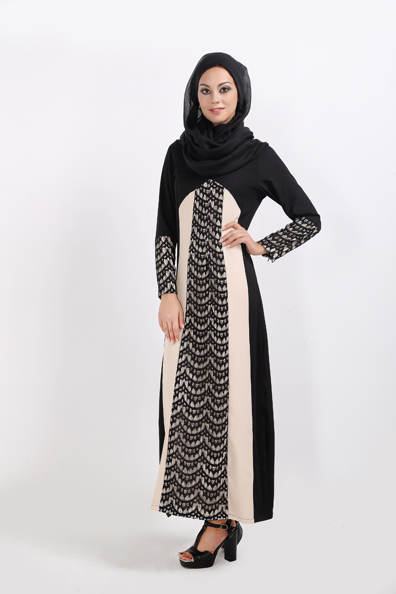 WH7375 Pretty Jubah Black