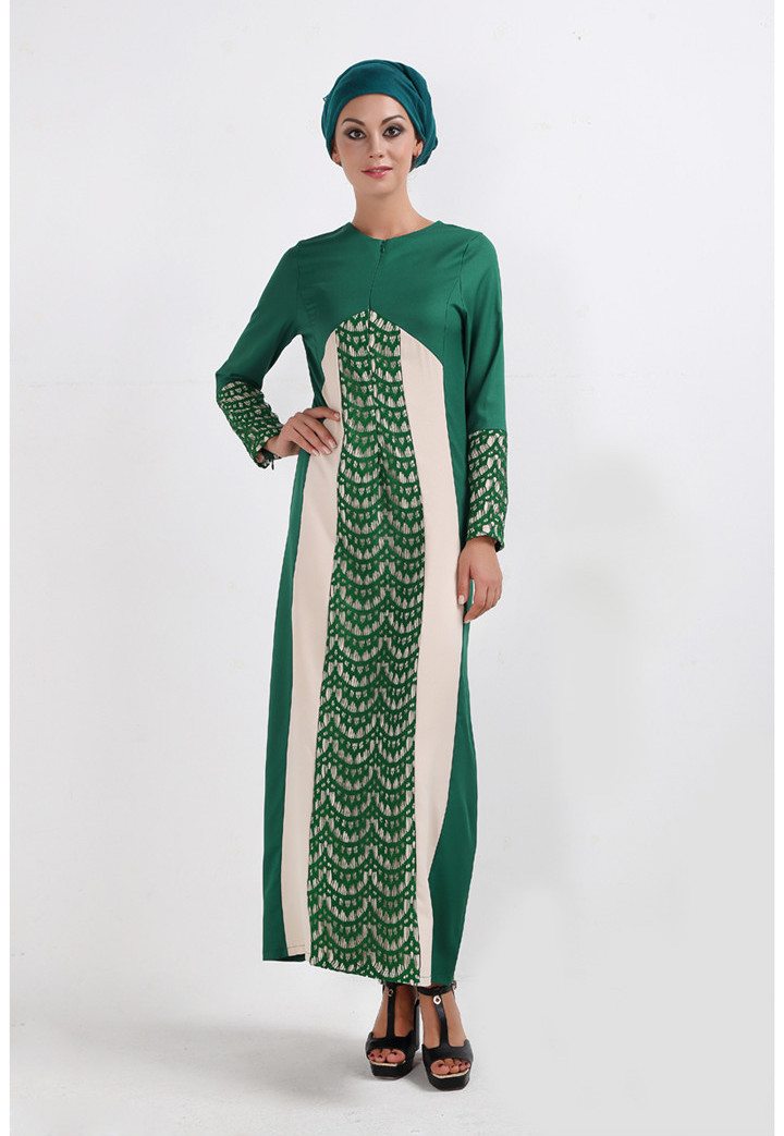 WH7375 Pretty Jubah Green