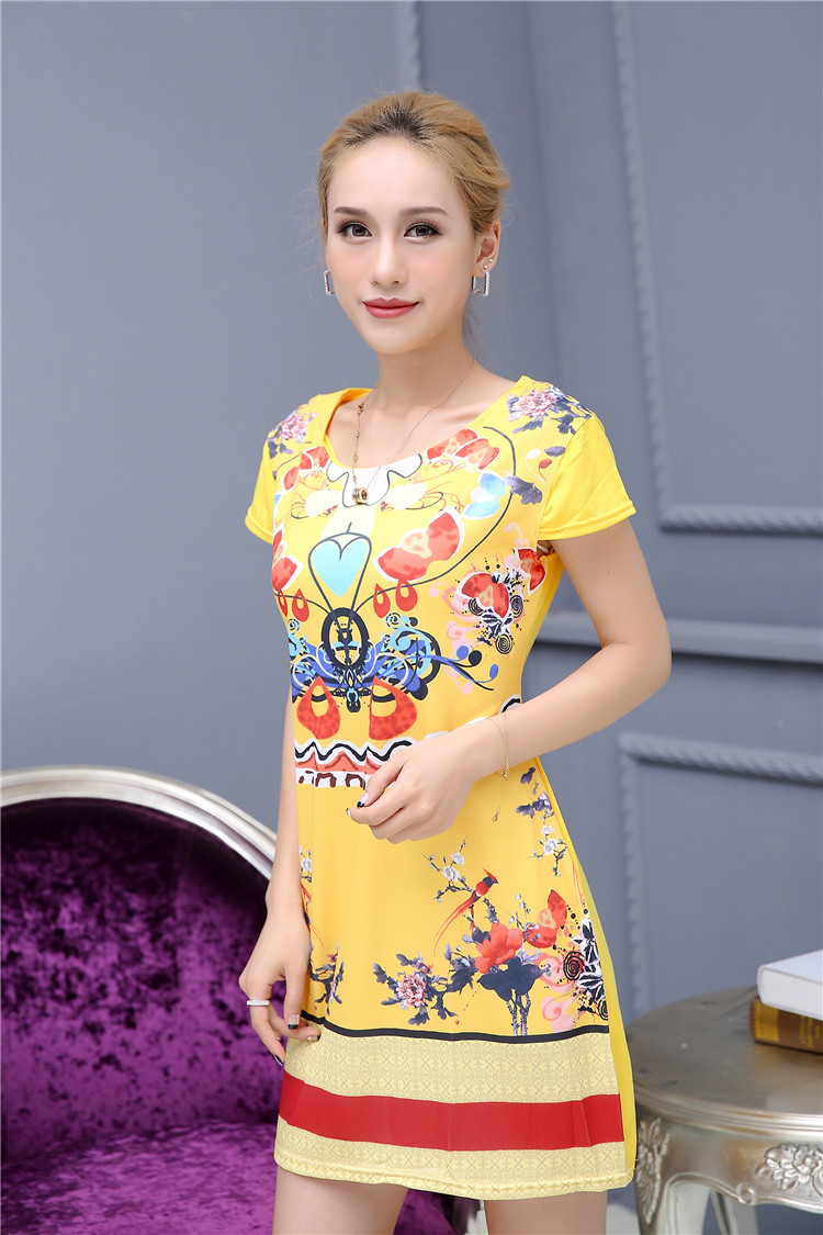 WD7406 Pretty Dress Yellow