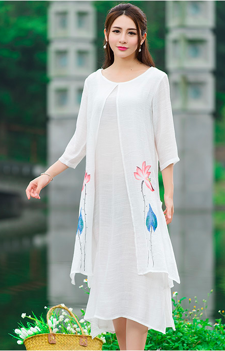 WD7415 Charming Dress White