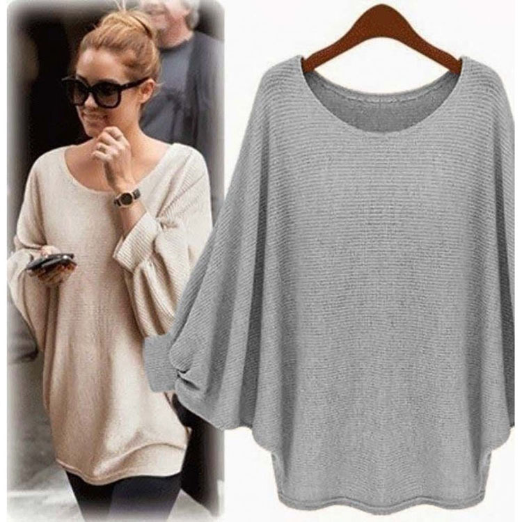 WT7451 Fashion Knit Top Grey