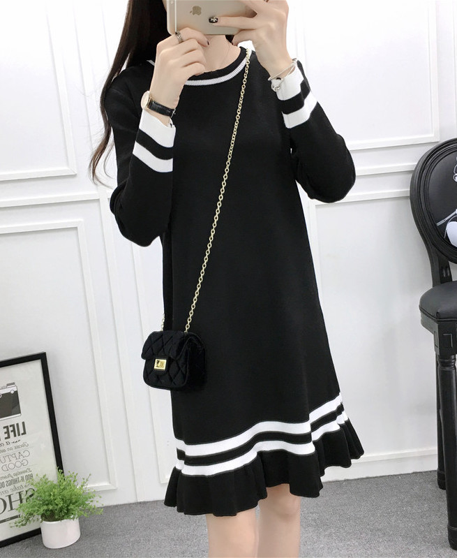 WD3761 Korea Fashion Dress Black