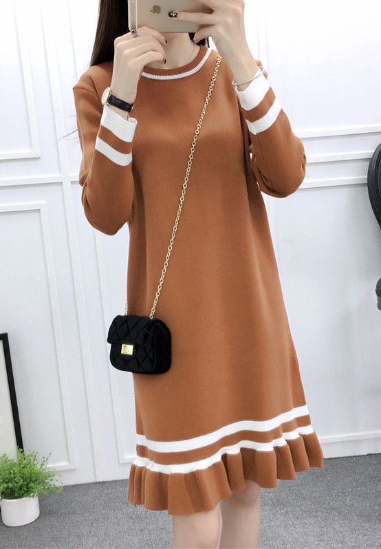 WD3761 Korea Fashion Dress Khaki