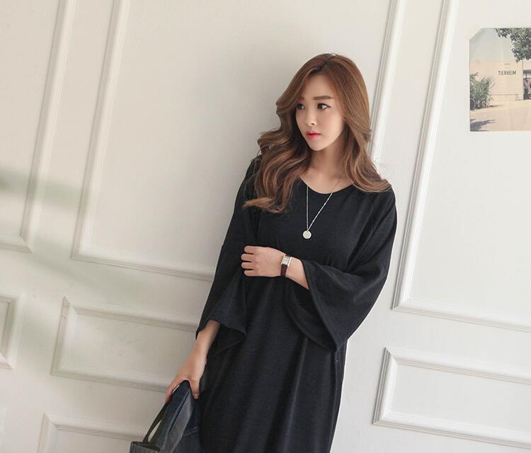 WD7516 Korea Fashion Dress Black