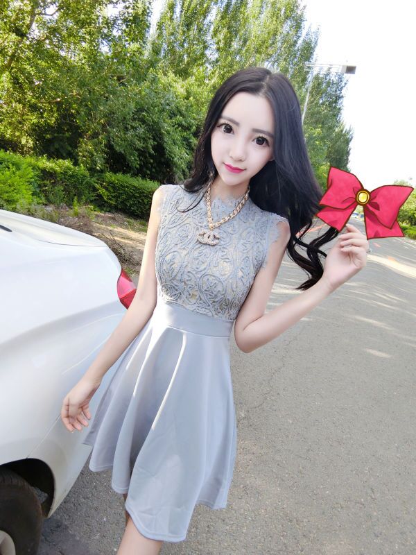 WD7522 Charming Dress Grey