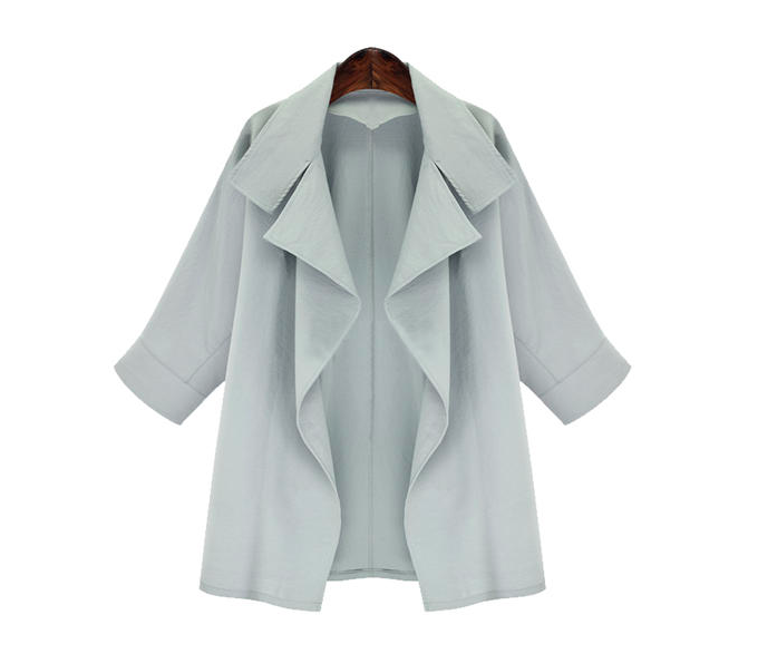 WJ7527 Fashion Coat Light Blue