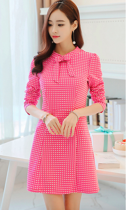 WD3782 Pretty OL Dress Pink