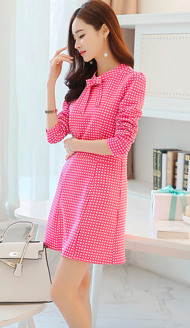 WD3782 Pretty OL Dress Pink