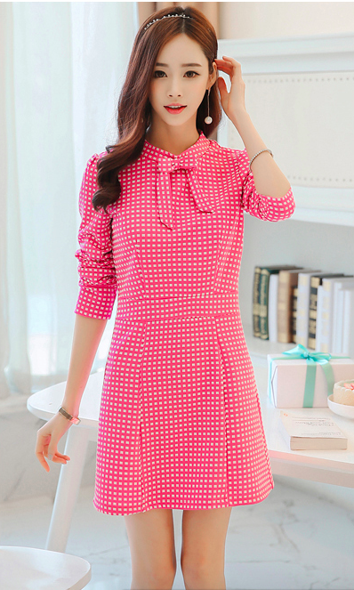 WD3782 Pretty OL Dress Pink