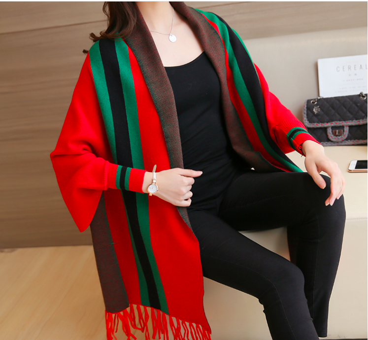 WJ3786 Elegant Cardigan Red