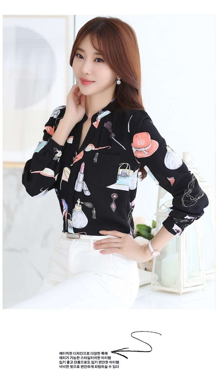 WT7551 Fashion OL Top Black