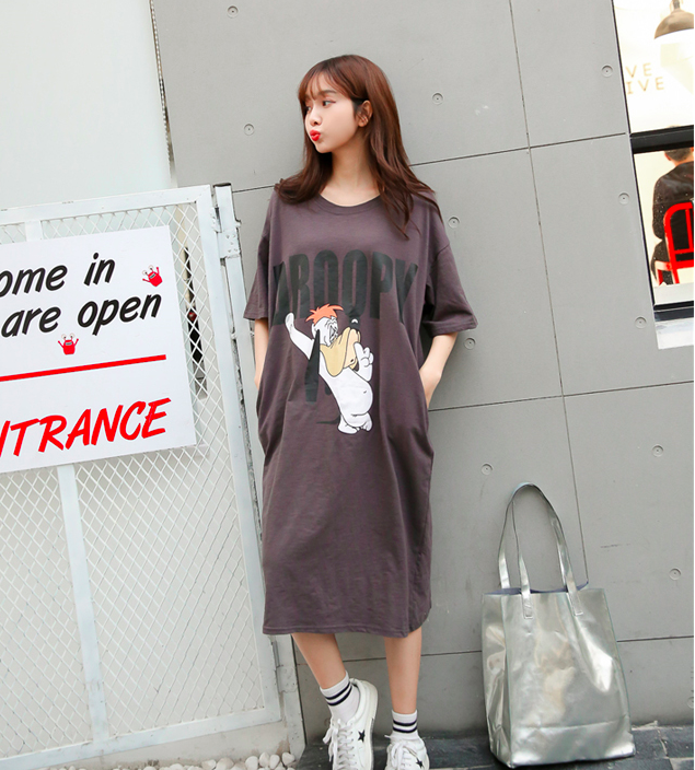 WD7556 Cute Maxi Dress Dark Grey