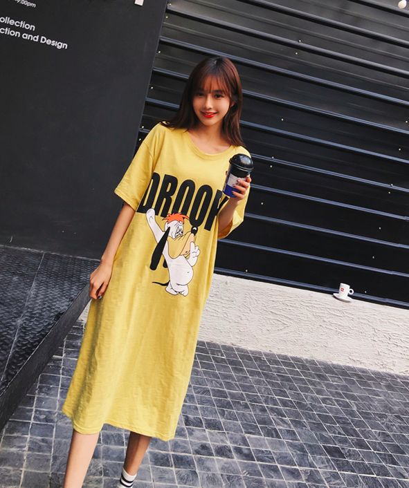 WD7556 Cute Maxi Dress Yellow