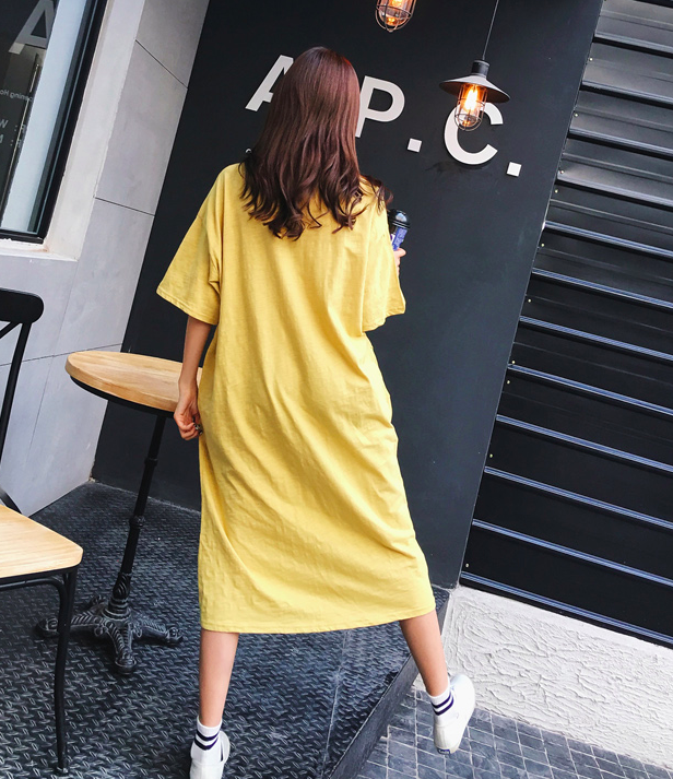 WD7556 Cute Maxi Dress Yellow