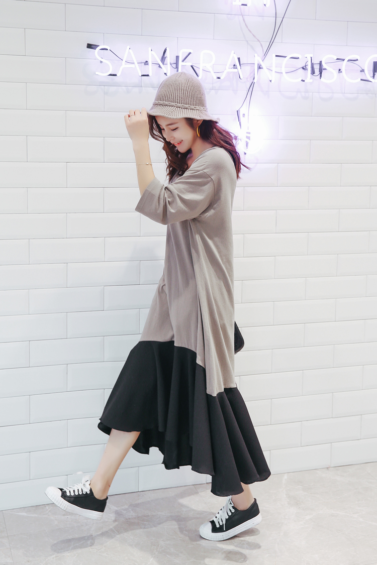 WD7557 Korea Stylish Maxi Dress Grey