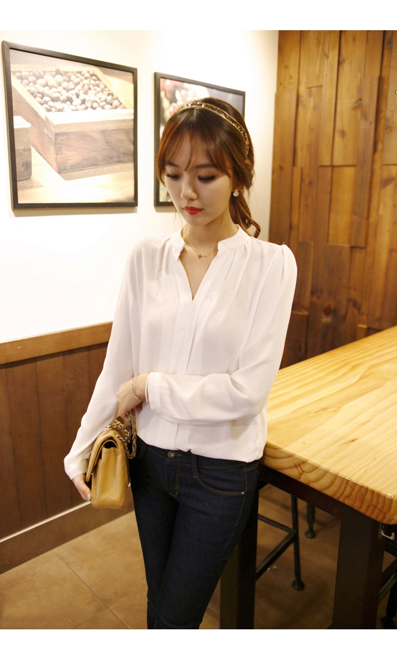 WT3794 Fashion Chiffon Top White