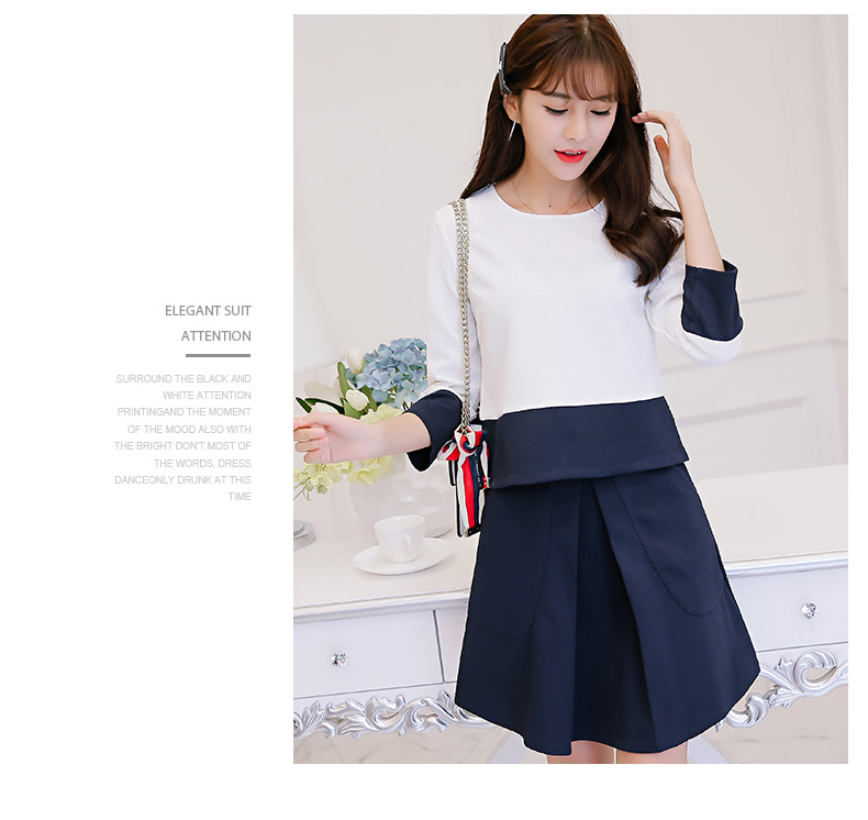 WT3804 OL Top and Skirt As Picture (1 Set)