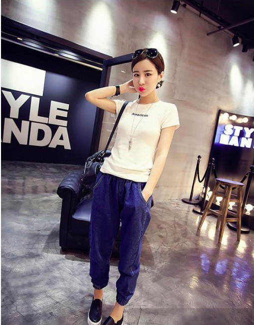 WP3807 Fashion Denim Pant Blue