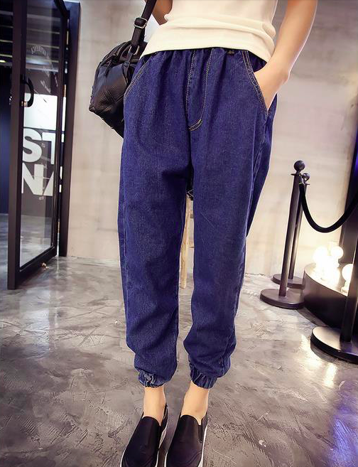 WP3807 Fashion Denim Pant Blue