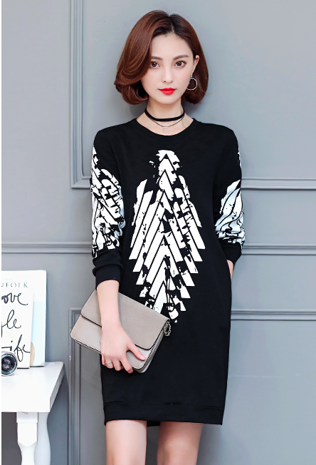 WD7576 Stylish Dress Black