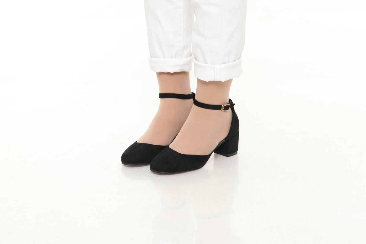 HA023 Clog Heels Black