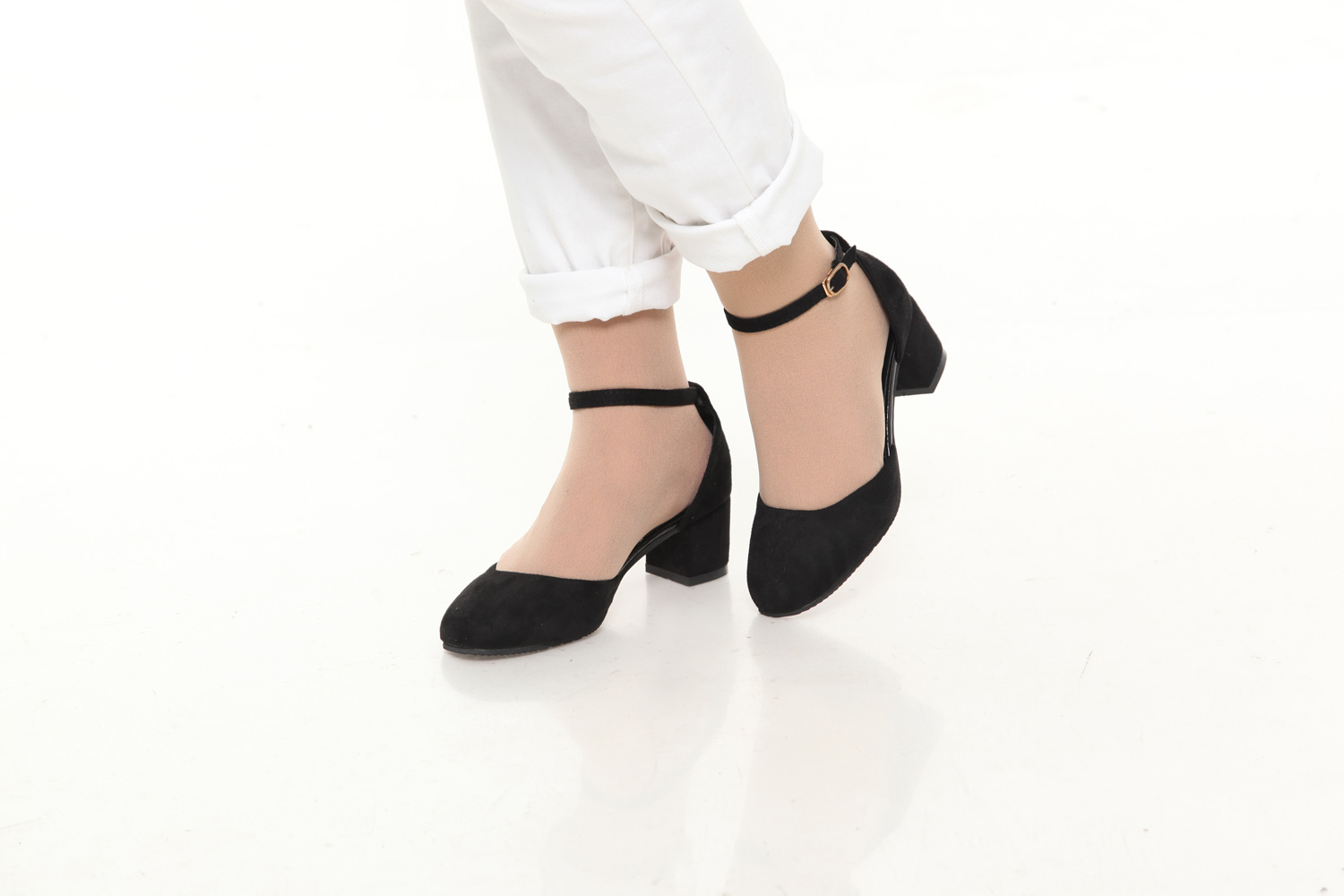 HA023 Clog Heels Black