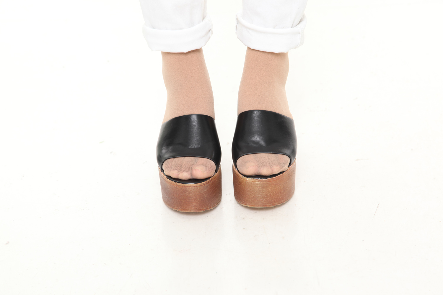 HA021 Trendy Wedges Black