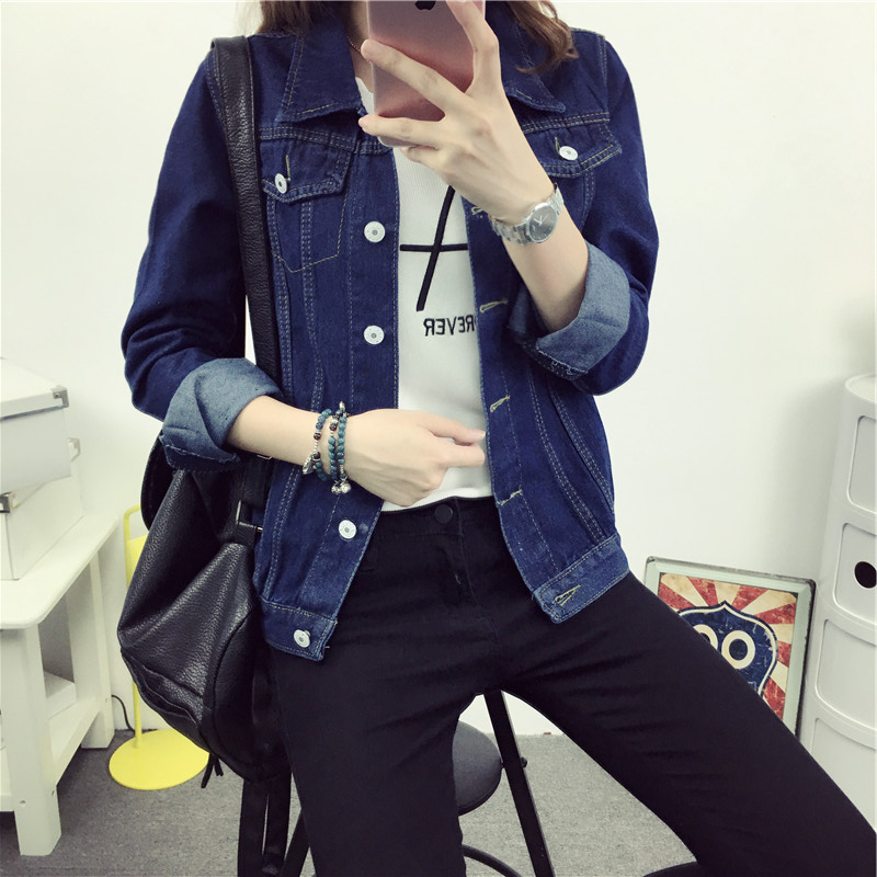 WJ3813 Korea Fashion Denim Jacket Blue