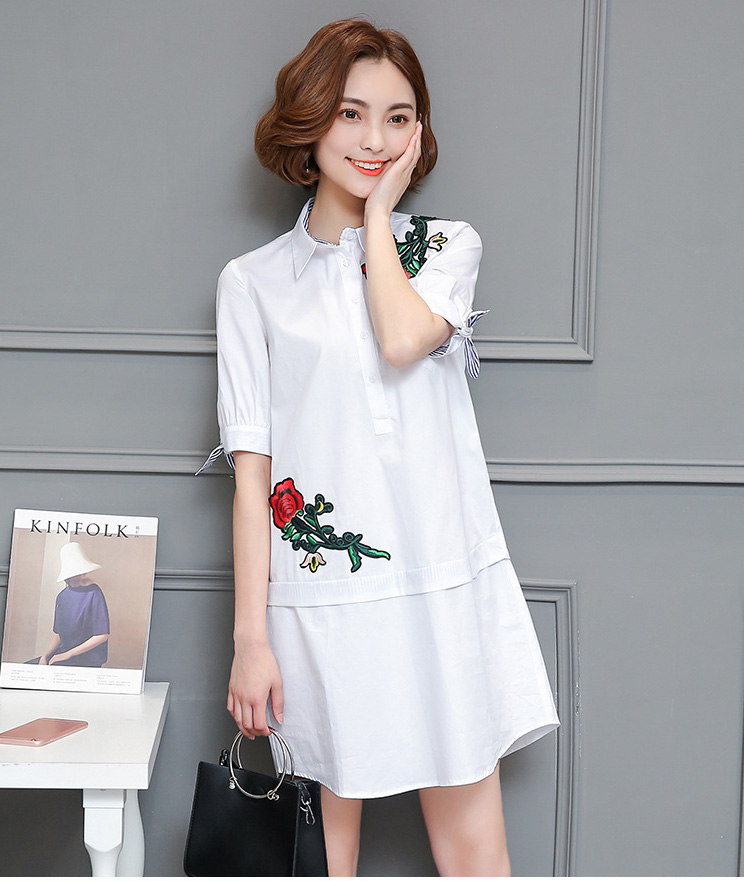 WD3816 Korea Fashion Dress White