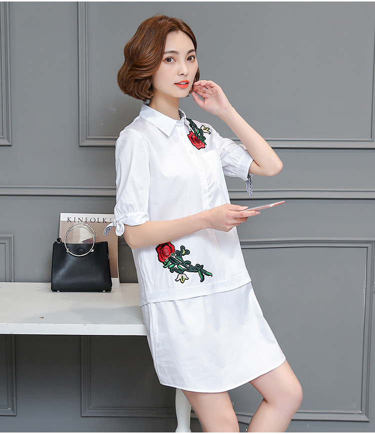 WD3816 Korea Fashion Dress White