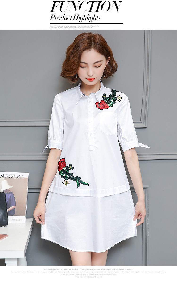 WD3816 Korea Fashion Dress White