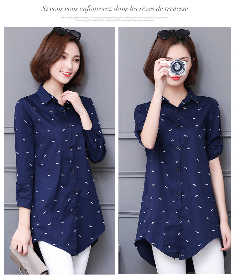 WT3824 Fashion Top Blue