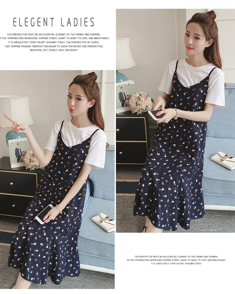 WD3826 Two Pieces Dress As Picture