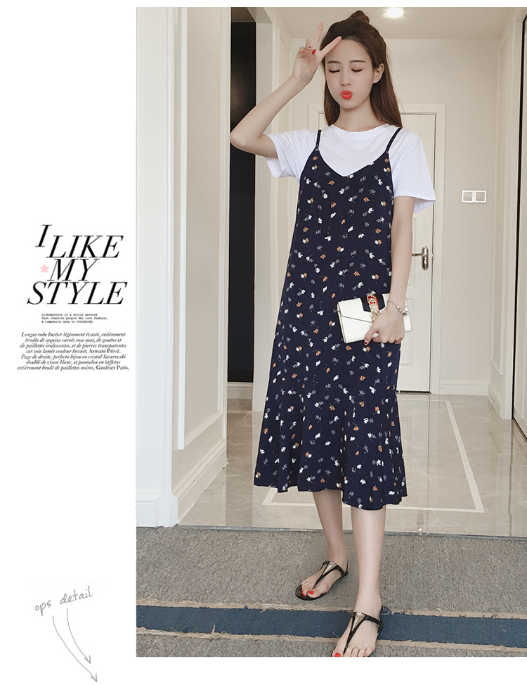 WD3826 Two Pieces Dress As Picture