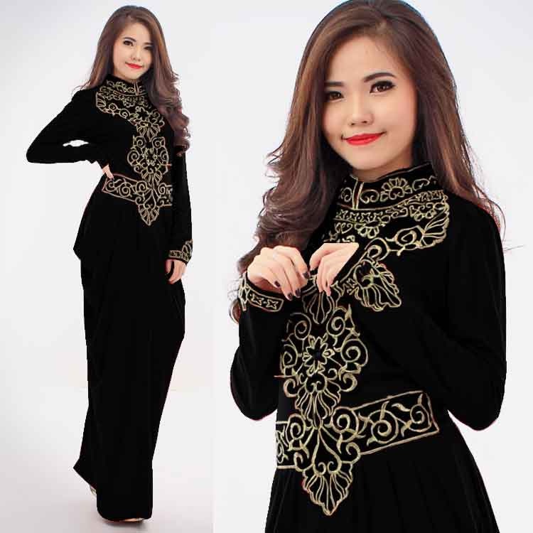 JW5002 Quality Jubah Dress Black