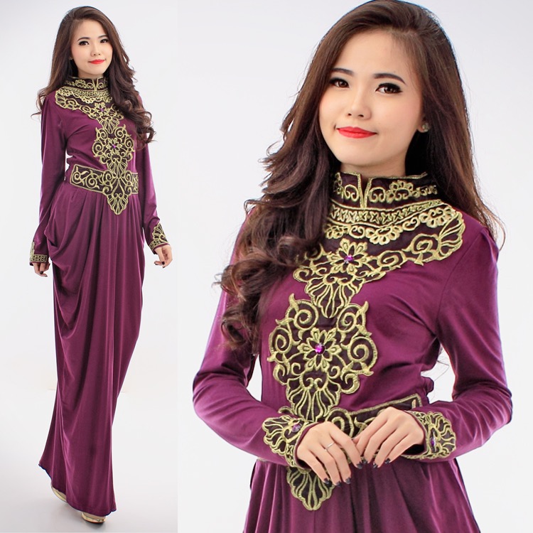 JW5002 Quality Jubah Dress Purple