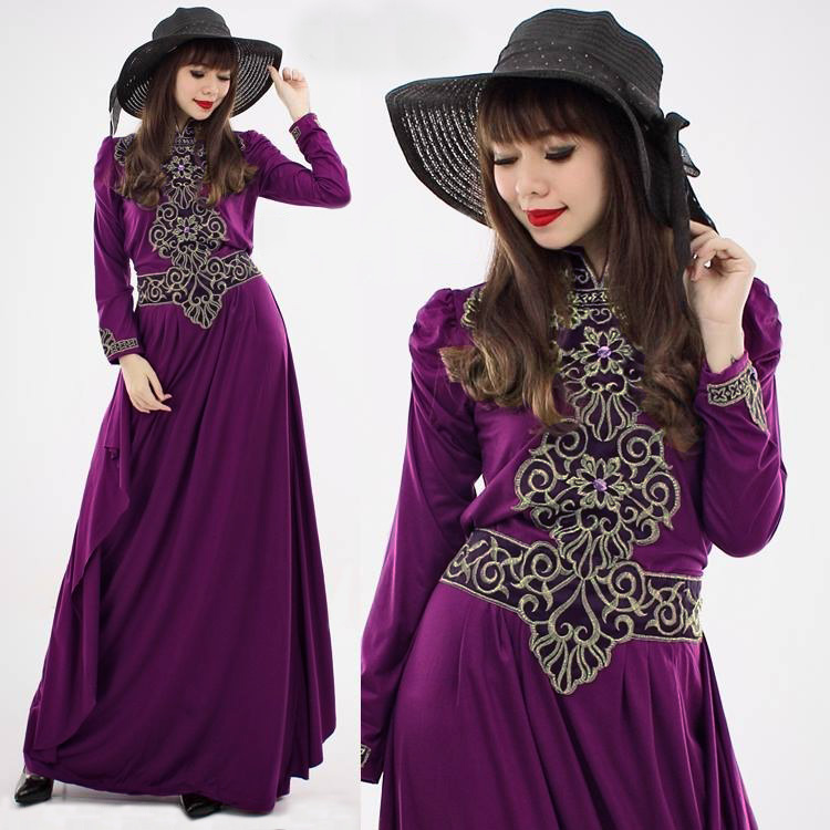 JW5006 Korea Jubah Dress Purple