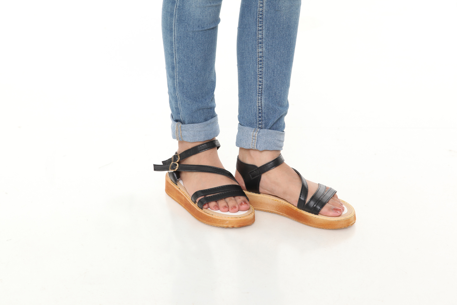 HA009 Slingstrap Sandals Black