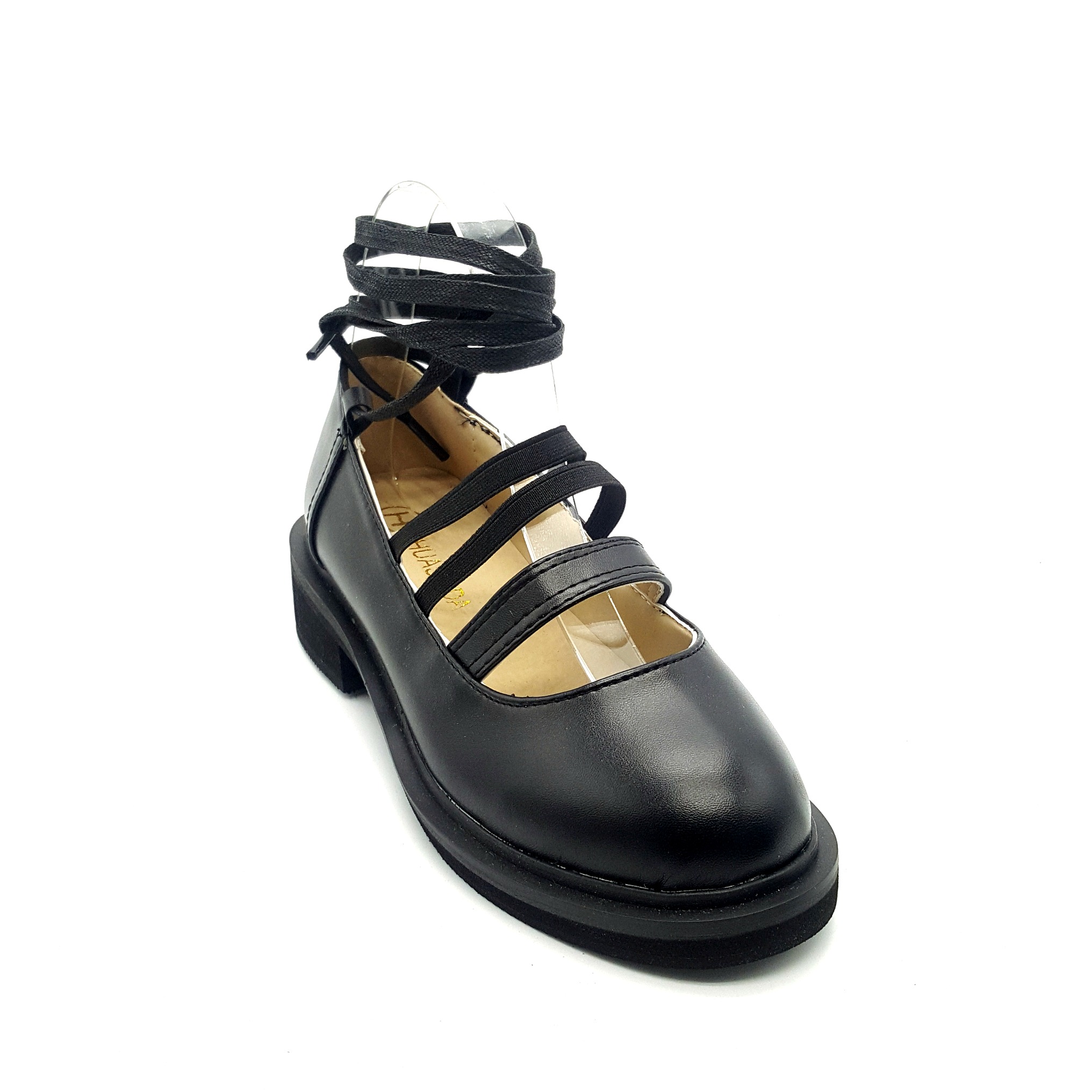 HA007 Tie Up Sandals Black