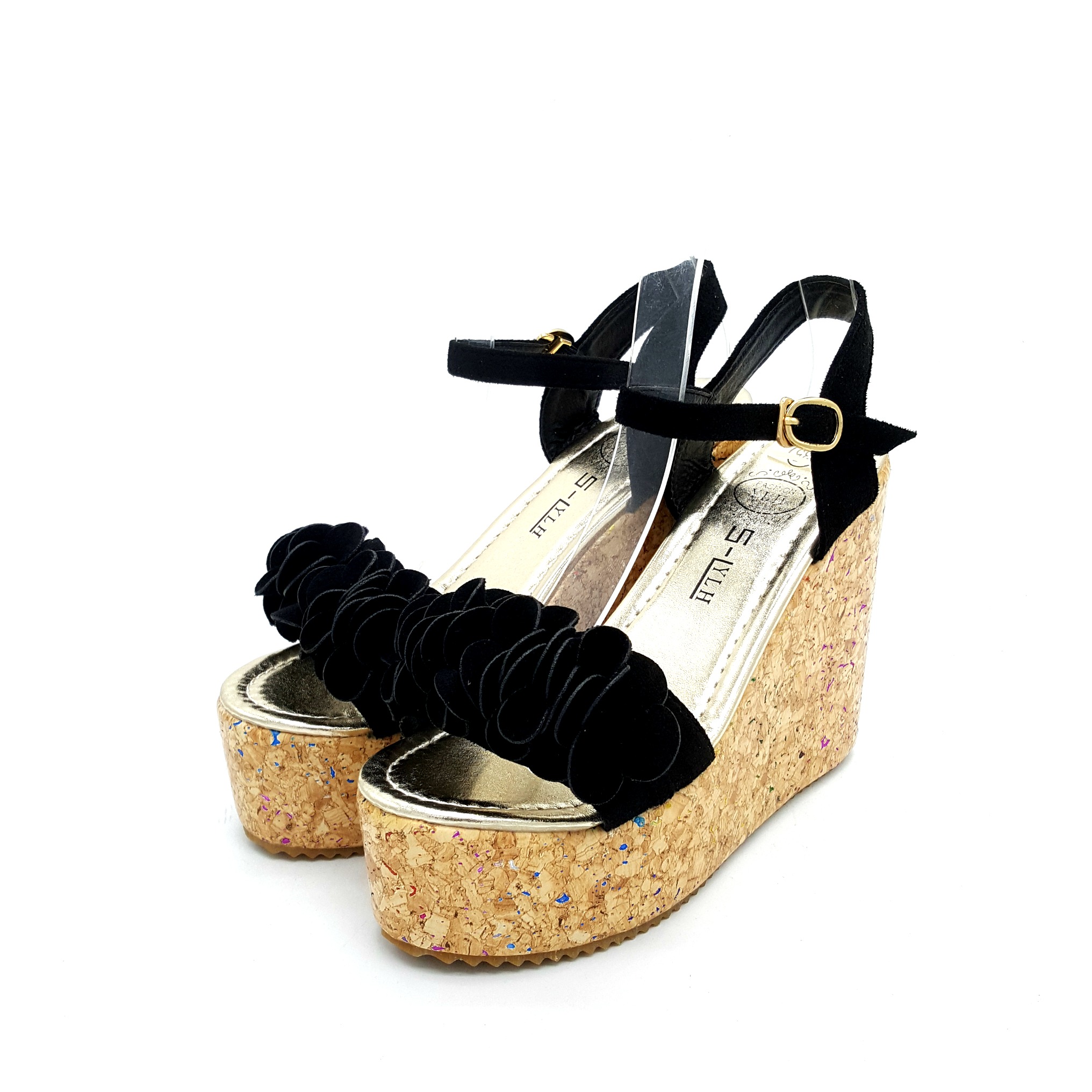 HA043 Lovely Wedges Black