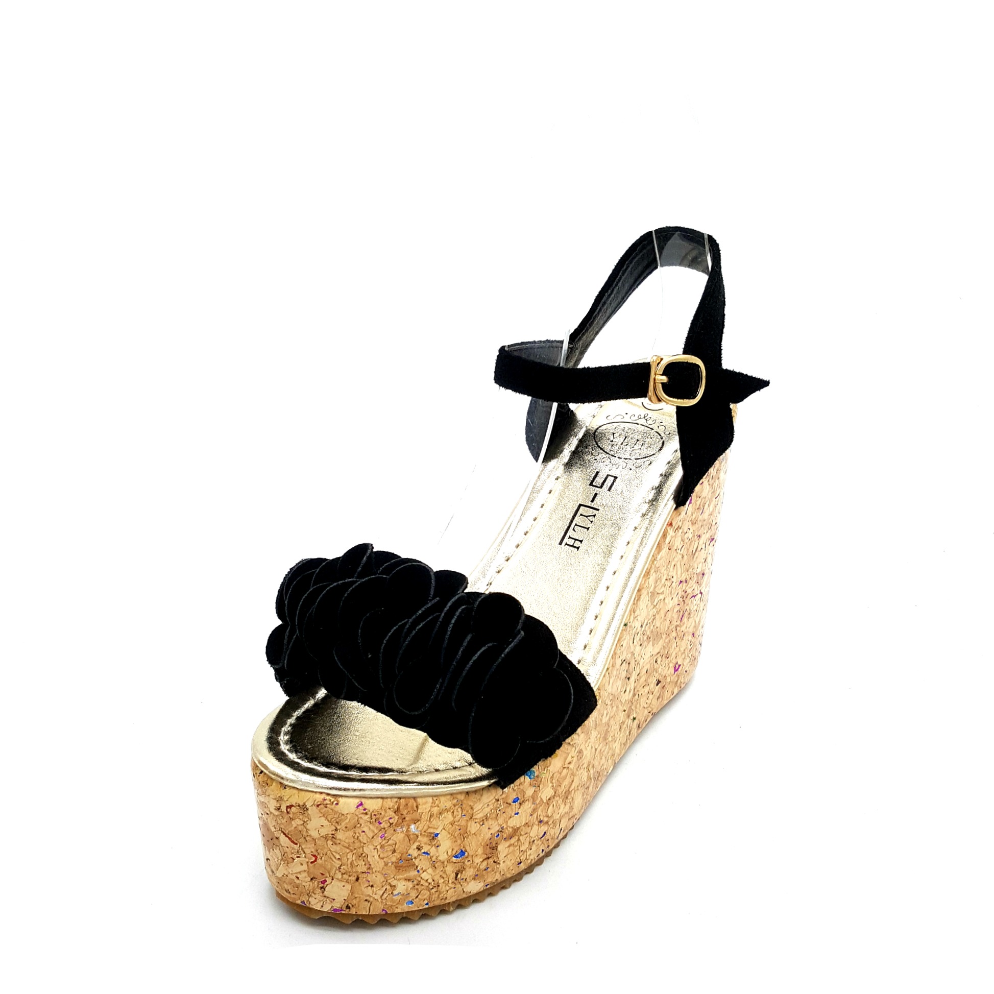 HA043 Lovely Wedges Black