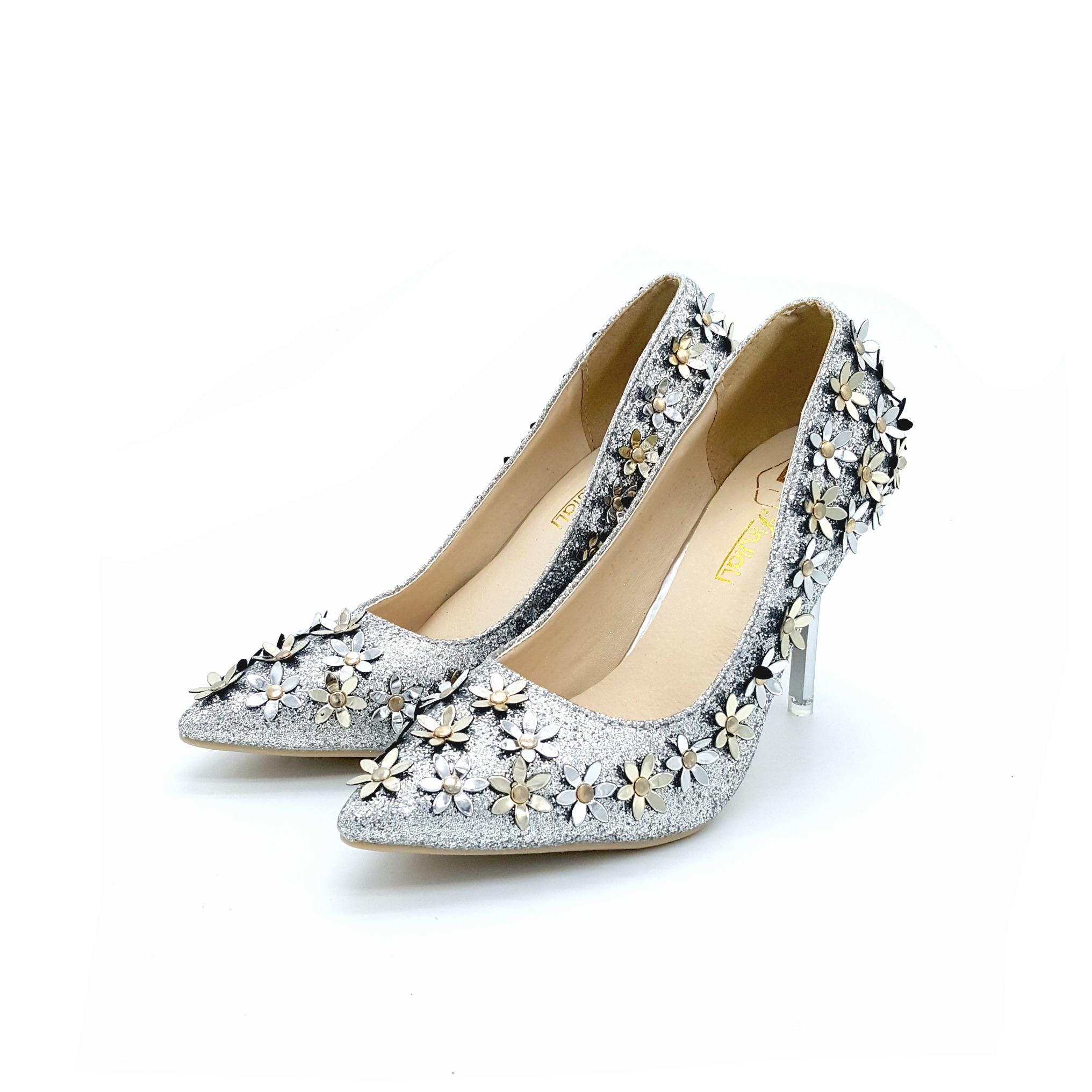 HA031 Florist Heels Silver