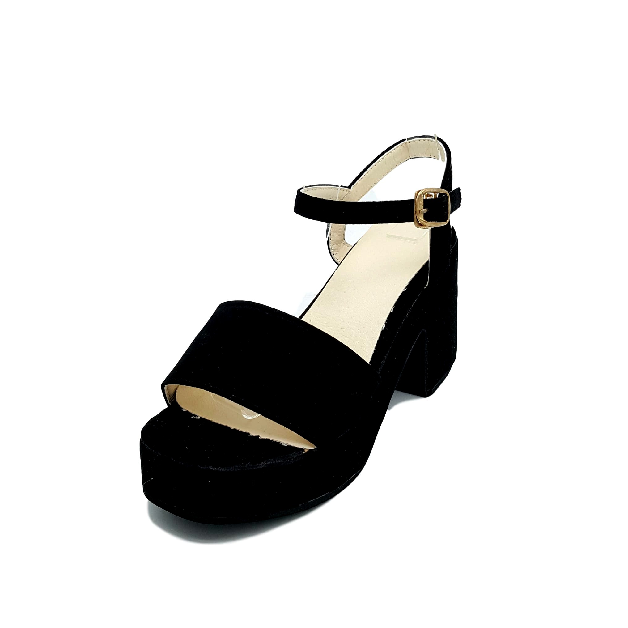 HA041 Pretty Clog Heels Black