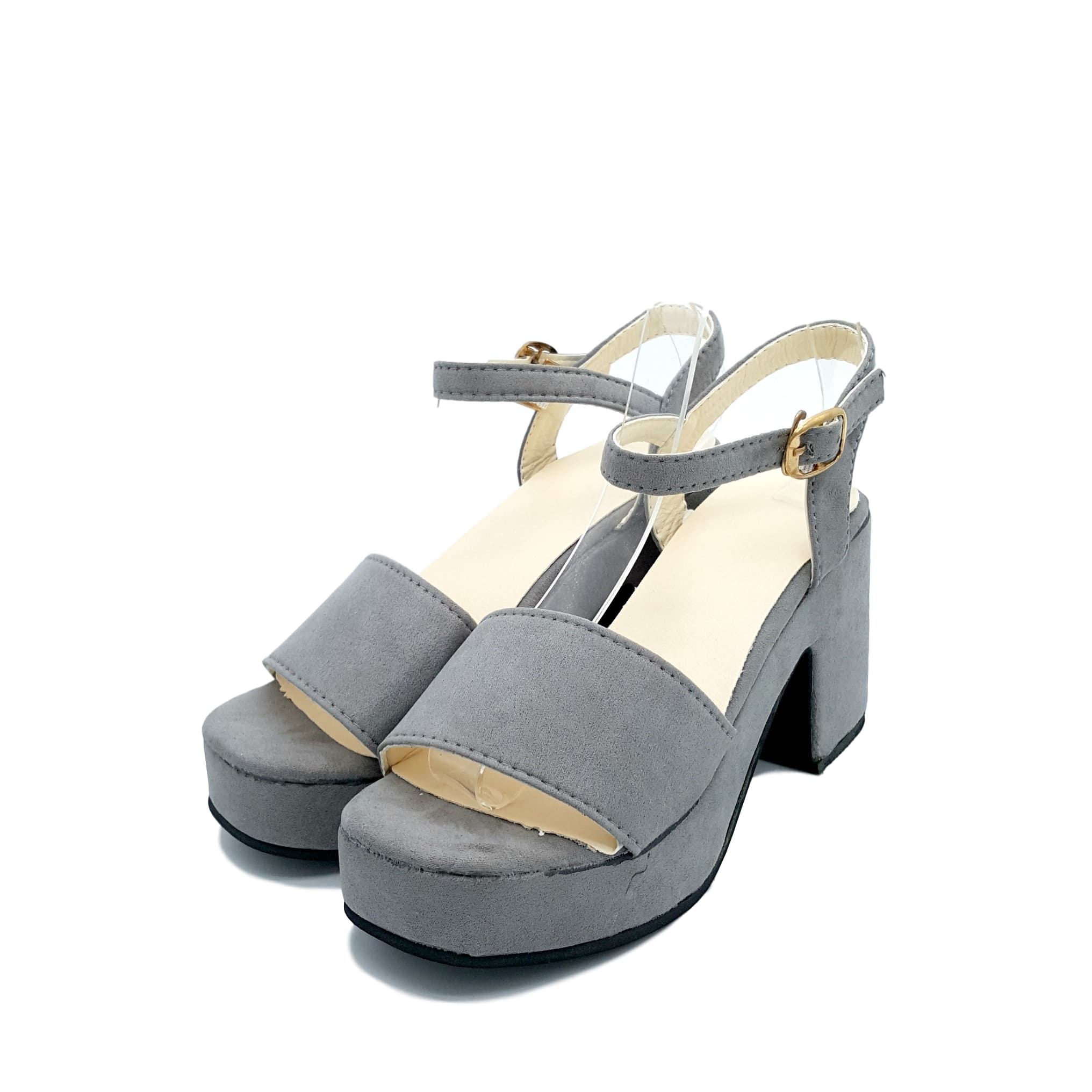 HA041 Pretty Clog Heels Grey