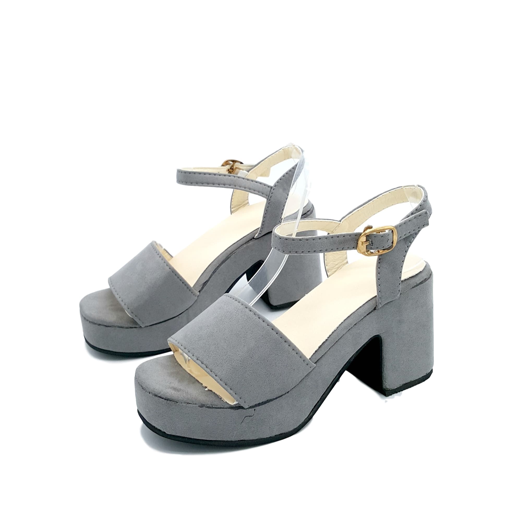 HA041 Pretty Clog Heels Grey