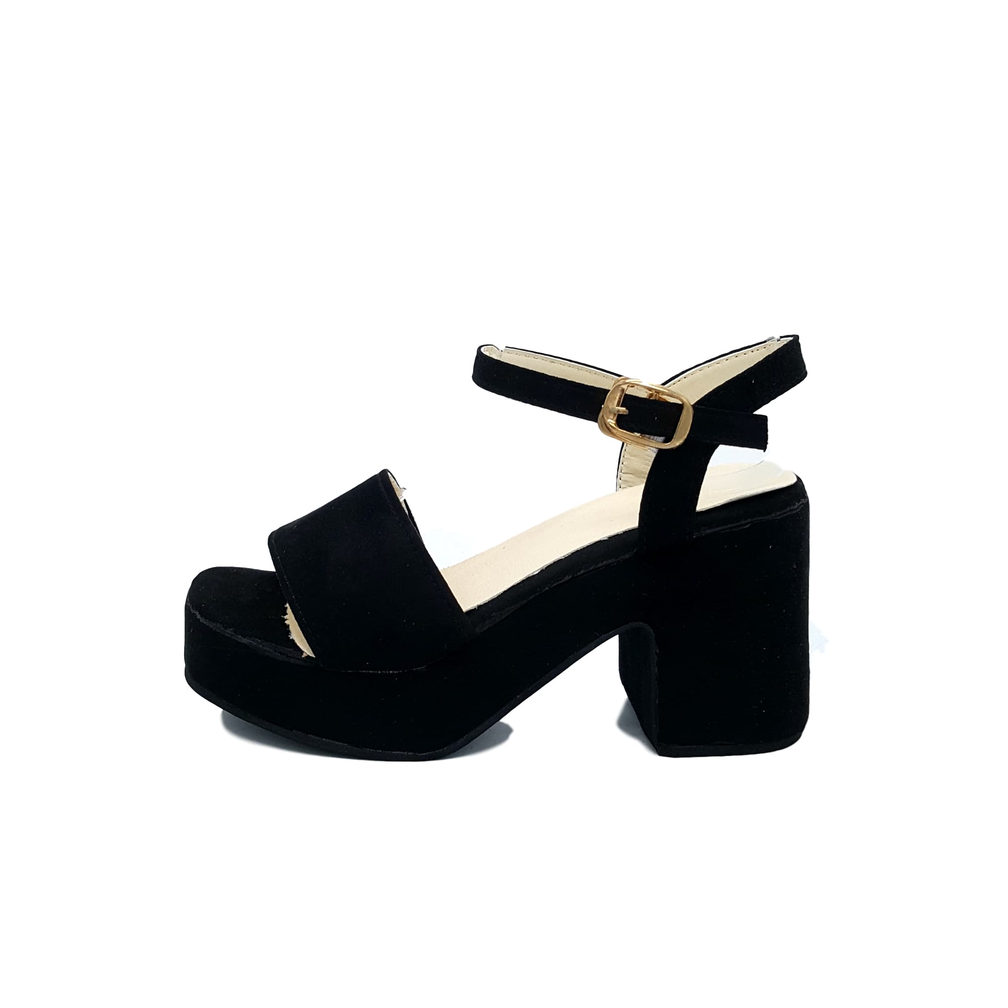 HA041 Pretty Clog Heels Black