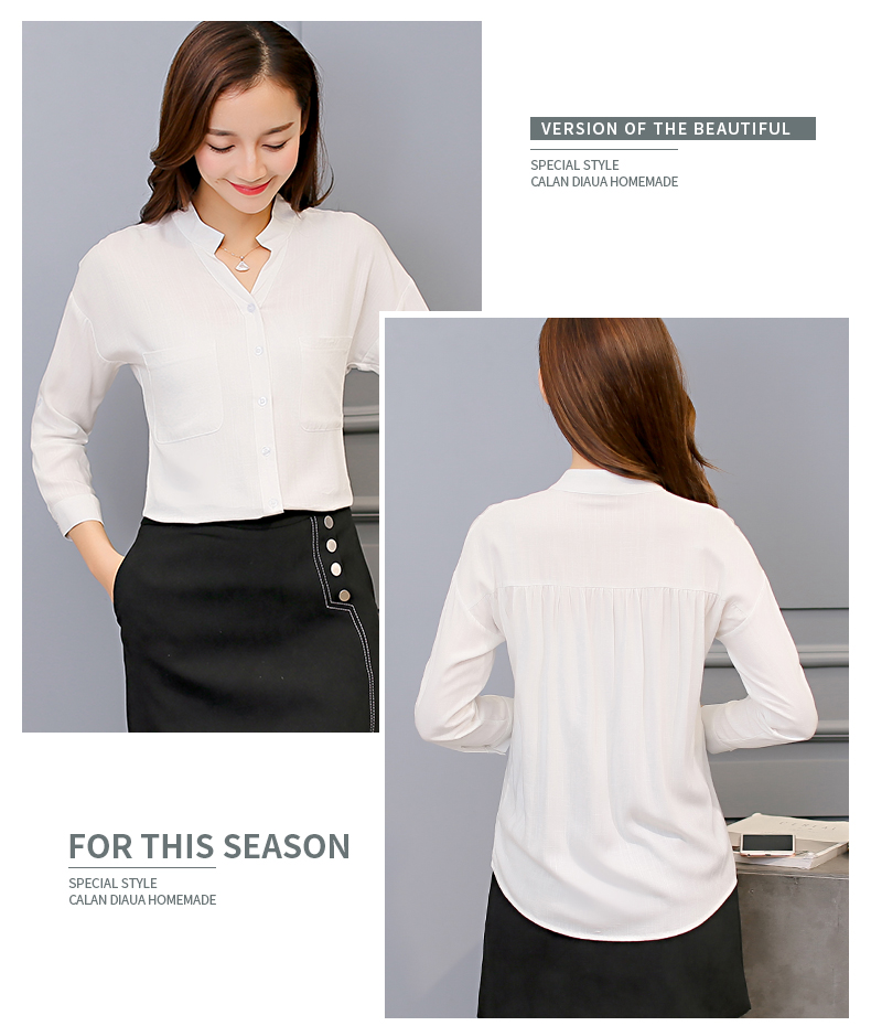 WT3827 Fashion OL Top White